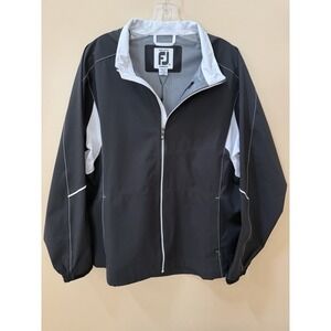 Women's FootJoy Black Hydro Lite Rain Jacket Size XL NWT Full Zip Waterproof
